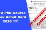 JPU PhD Admit Card