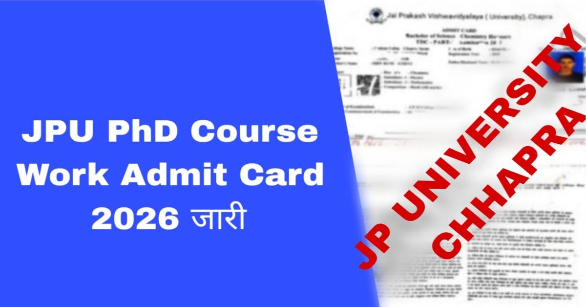 JPU PhD Admit Card