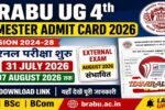 BRABU UG 4th Semester Admit Card