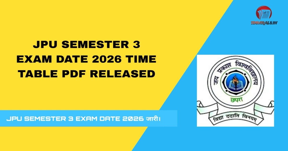 JPU Semester 3 Exam Date