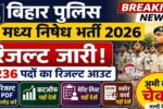 Bihar Police Madhya Nishedh Result 2026