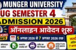 Munger University UG Semester 4 Admission 2026